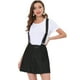 thumbnail image 1 of Minifalda Vaquera Allegra K De Tirantes Con Botones Negro XL, 1 of 5