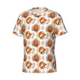 thumbnail image 5 of Vsdgher Cute Squirrel Print Men's Dry Fit Mesh Athletic Shirts Moisture Wicking Tennis T-Shirt Tops, 5 of 9