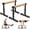 10"-14", variant on GanFindX Parallettes Dip Push Up Bars, Adjustable 10-14 Inch Height, 550 lb Capacity, Beech Wood, Non-Slip Steel Base