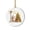D, variant on Christmas Initial Letter Acrylic Ornament, Cute Reindeer 2D Hanging Ornament 3.5 Inch, Personalized Alphabet Xmas Tree Decoration, Holiday Gift Keepsake
