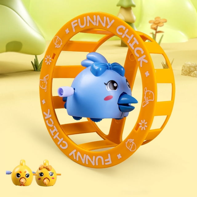 TIMIFIS Clockwork Chicken Loop Funny Cute Spinning Cute Chicken Tail Will Move Children's Chains Clockwork Toy Kindergarten Toy Gift Education