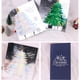 thumbnail image 4 of Árbol de Navidad Tarjeta de felicitación de papel Aniversario Cumpleaños Postal con sobre Invitaciones de fiesta Vacaciones Niños Baby Shower Azul Inevent HA009313-01B, 4 of 6
