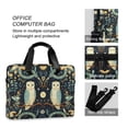 thumbnail image 4 of FORMRS 16" Laptop Bag Carrying Sleeve Case with Handle Travel Shoulder Briefcase, Mystical Owls Pattern, 4 of 8