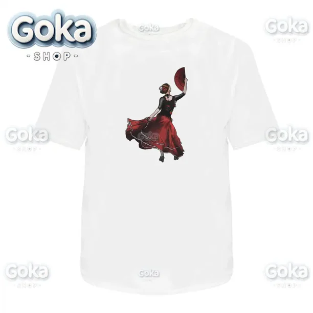 Camisetas gráficas de bailarina de Flamenco ropa para hombre camisetas y camisetas nuevas Camiseta estampada de algodón para mujer ropa Y2K camiseta divertida bonita