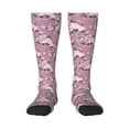 thumbnail image 2 of Picia Women Crew Soft Moisture-wicking Socks Rose Flowers Pattern Design Cotton Socks, One Size fit All, 2 of 9
