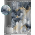 thumbnail image 3 of 60x72 Inch Shower Curtains for Bathroom Modern Marble Fabric Bath Curtain Decor Abstract Contemporary Ink Painted Aesthetics Waterproof Restroom Curtains Shower Set Accessories with 12 Hooks 60 Inch, 3 of 6