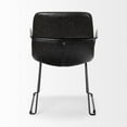 thumbnail image 4 of Mercana Sawyer II Black Faux-Leather Dining Chair with Black Iron Frame, 4 of 7