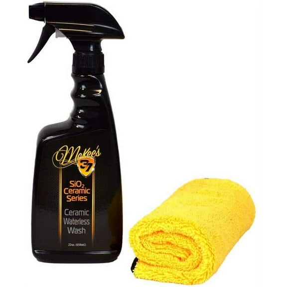 McKee's 37 Ceramic Waterless Wash (SiO2 Enhanced Quick Shine Top Coat), 22 fl oz