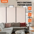 thumbnail image 2 of VEVOR Room Divider 3 Panel Fabric Room Privacy Screen for Office Bedroom Beige, 2 of 9