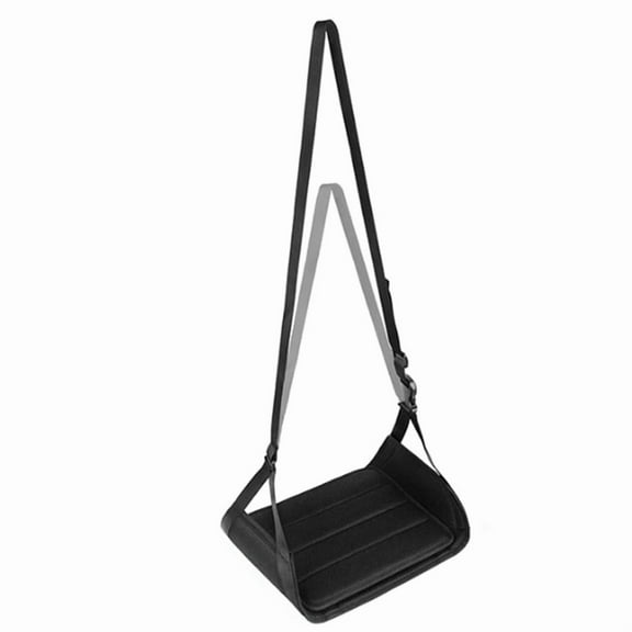 Newest Airplane Foot Hammock Airline Foot Rest with Removable Pad Adjustable Strap Foot Hammock with Menory Foam Travel,1 * Foot Rest,Black