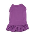 thumbnail image 2 of Flmtop Pet Dress Solid Color Decoration Breathable Pet Dog Mini Skirt for Summer Purple, 2 of 9