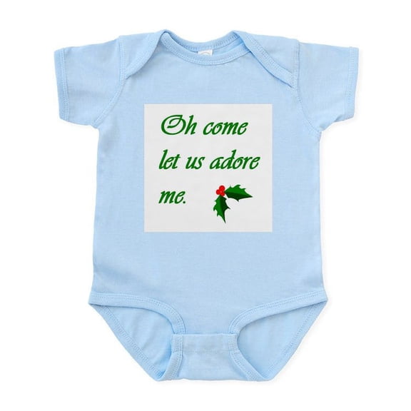 CafePress - Oh Come Let Us Adore Me (Infant Bodysuit) - Baby Light Bodysuit, Size Newborn - 24 Months