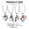 thumbnail image 2 of DESIGNICE 2026 New Best Friend Necklace,Sparkling Heart-Shaped Best Friend Birthday Gifts,Personalized Letter Best Friend Gifts,Meaningful Friendship Gifts,Four Person Rhinestone Stitching, 2 of 5