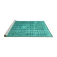 thumbnail image 2 of Ahgly Company Machine Washable Indoor Rectangle Persian Turquoise Blue Traditional Area Rugs, 3' x 5', 2 of 4