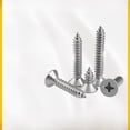 thumbnail image 1 of Tornillo autorroscante de acero inoxidable 304, tornillo de cabeza plana, tornillo de cabeza avellanada extendida, tornillo para madera, tornillo GB, 1 of 5