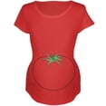 thumbnail image 1 of Halloween Fruit Vegetable Tomato Costume Maternity Soft T Shirt, 1 of 1