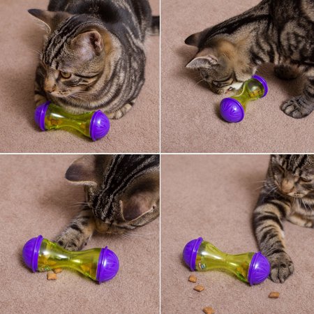 Pet Cat Feeder Food Dispenser Treat Ball Cat Toy Ball Fitting All