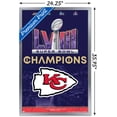 thumbnail image 2 of NFL Kansas City Chiefs - Super Bowl LVIII Team Logo Wall Poster, 22.375" x 34" Framed, 2 of 5