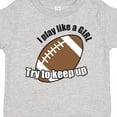 thumbnail image 4 of Inktastic Football Like a Girl Girls Toddler T-Shirt, 4 of 5