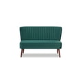 thumbnail image 2 of Artdeco Home Hollywood Velvet Loveseat Sofa, Green, 2 of 8