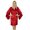 Red, variant on Women Kimono Sleeve Short Satin Robe Getting Ready Bride Bridesmaid Robe Coverup