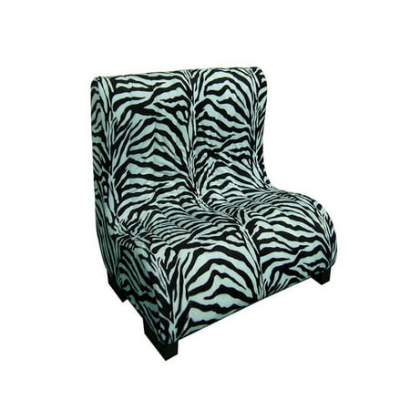UPC: 0192551624078 | Pet Bed with Zebra Pattern Fabric and Curved Back  Black and White- Saltoro Sherpi