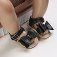 thumbnail image 5 of HUANBAI Spring And Summer Children Baby Toddler Shoes Boys And Girls Sandals Solid Color Bow Buckle Open Toe Cute And Comfortable 4, 5 of 9