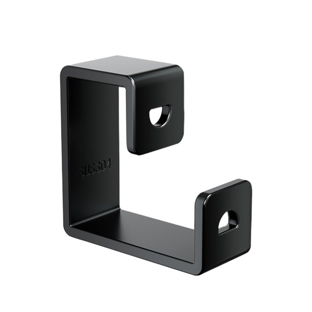 Gancho de lavabo de acero inoxidable para montaje en pared, organizador colgante sin taladro, estante de baño resistente para toallas, tazas y utensilios, almacenamiento adhesivo sin perforaciones