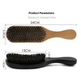 thumbnail image 5 of 3 cepillos para barba y bigote, cepillo para el cuidado de la barba para hombres, peine para el vello facial con mango que alisa y promueve, 5 of 5