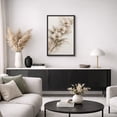 thumbnail image 5 of Framed Canvas Print Beige Flower Wall Art Boho Botanical Decorative for Living Room Bedroom - 24"x36" BLACK, 5 of 8