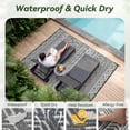 thumbnail image 3 of Outdoor Rug 5x8 ft Waterproof Outdoor Carpet-Patio RV Deck Camping Rug Portable Boho Rugs for Outdoor Area Rug Picnic Backyard Porch Beach, 3 of 7