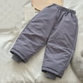 thumbnail image 2 of YunPes Toddler Snow Pants Baby Boy Girl Winter Clothes Down Pants Trousers Fleece Lined Warm Joggers Snow Ski Bib Overalls Snowsuit, 2 of 7