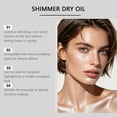 thumbnail image 7 of Shimmer Dry Oil, Glitter Lightweight Body Glow Oil, Fast-Absorbing Hydrat Shimmer Oil for Legs, Shoulders, 7 of 7