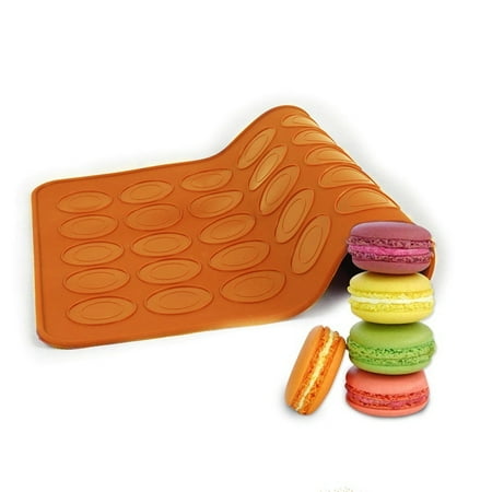 Herchr Silicone Mat 1pc 30 Holes Round Shape Macarons Mat