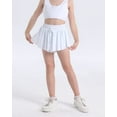 thumbnail image 5 of Girls Flowy Shorts,Youth/Toddler Kids Butterfly Shorts with Spandex Liner 2-in-1 for Running,Sports,Athletic,Fitness,Tennis,(White), 5 of 6