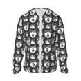thumbnail image 1 of Fotbe HUSKY Face Chaqueta con Protección Solar UPF 50+ para Hombre y Mujer, Camisa con Capucha y Bolsillos-XX-Large, 1 of 7