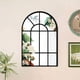 thumbnail image 5 of Espejo de pared con ventana arqueada, espejo decorativo de pared, marco de madera, marco negro, ventana C, 5 of 7