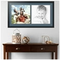 thumbnail image 2 of ArtToFrames Collage Photo Picture Frame with 2 - 14x14 Openings, Framed in Black with Dutch Blue and Black Mats (CDM-3926-40), 2 of 8