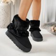 thumbnail image 7 of Women's Snow Boots Winter Fur Lined Ankle Boots Pull On Comfortable Walking Shoes Outdoor Cold Snowy Warm Winter Thick-Soled Boots, 7 of 7