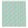 thumbnail image 3 of Ambesonne Easter Shower Curtain, Eggs Chicks Chickens Rabbits, 69"Wx70"L, Multicolor, 3 of 3