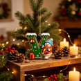 thumbnail image 6 of 26 Green Alphabet Ornaments for Christmas Tree,A-Z Letter Christmas Tree Pendant with Xmas Tree,Mini 2D Flat Hanging Decorations for Christmas Tree Party Gifts, 6 of 6