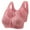 Hot Pink, variant on Bras for Women No Underwire Breathable Front Close Button Bras, Full Coverage Comfort No Underwire Front Buckle Corset Bra Hot Pink,XXL
