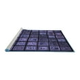 thumbnail image 2 of Ahgly Company Machine Washable Indoor Rectangle Abstract Blue Modern Area Rugs, 2' x 5', 2 of 4