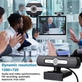 thumbnail image 4 of 720P Webcam with Microphone - Streaming Webcam with 360 Degree Rotation Function Plug&Play USB Webcam for Calls/Conference  Zoom/Skype/YouTube  Laptop, 4 of 8