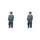 thumbnail image 4 of Yuarrent Chaqueta ventilada para apicultores Protección ligera y eficaz Traje protector de apicultura camuflaje gris L camuflaje gris L 2Conjunto, 4 of 6