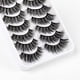 thumbnail image 4 of Kit de 10 pares de pestañas postizas, pestañas postizas 3D, pestañas largas naturales y esponjosas, pestañas postizas de banda suave reutilizables, extensión de pestañas de maquillaje negro de lujo, 4 of 5