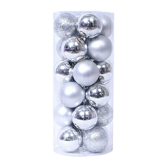 24PCS Shatterproof Christmas Ball Ornaments - 1.2" to 3" Assorted Size Xmas Tree Decorations, Hanging Balls for Holiday Wedding Party Home Decor
