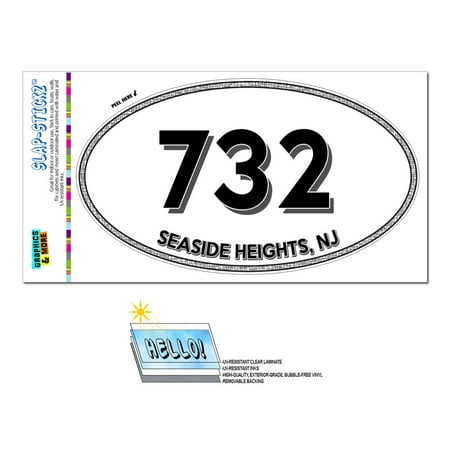 732 - Seaside Heights, NJ - New Jersey - Oval Area Code