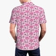 thumbnail image 5 of Rocae Cute Watermelon Flamingo for Men's Short Sleeve Polo Shirt, Quick Drying Performance Moisture Wicking Sports Men's Golf Shirt X-Large, 5 of 9