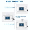 thumbnail image 5 of BIMZUC Clear Acrylic Thermostat Lock Box 5.1"x7.9"x2.4" – Universal Home Guard with Key, UV‑Resistant, Easy Wall Install, 5 of 7